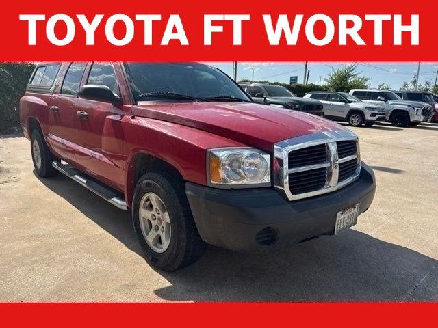 2006 Dodge Dakota ST in Flame Red — front three-quarter view